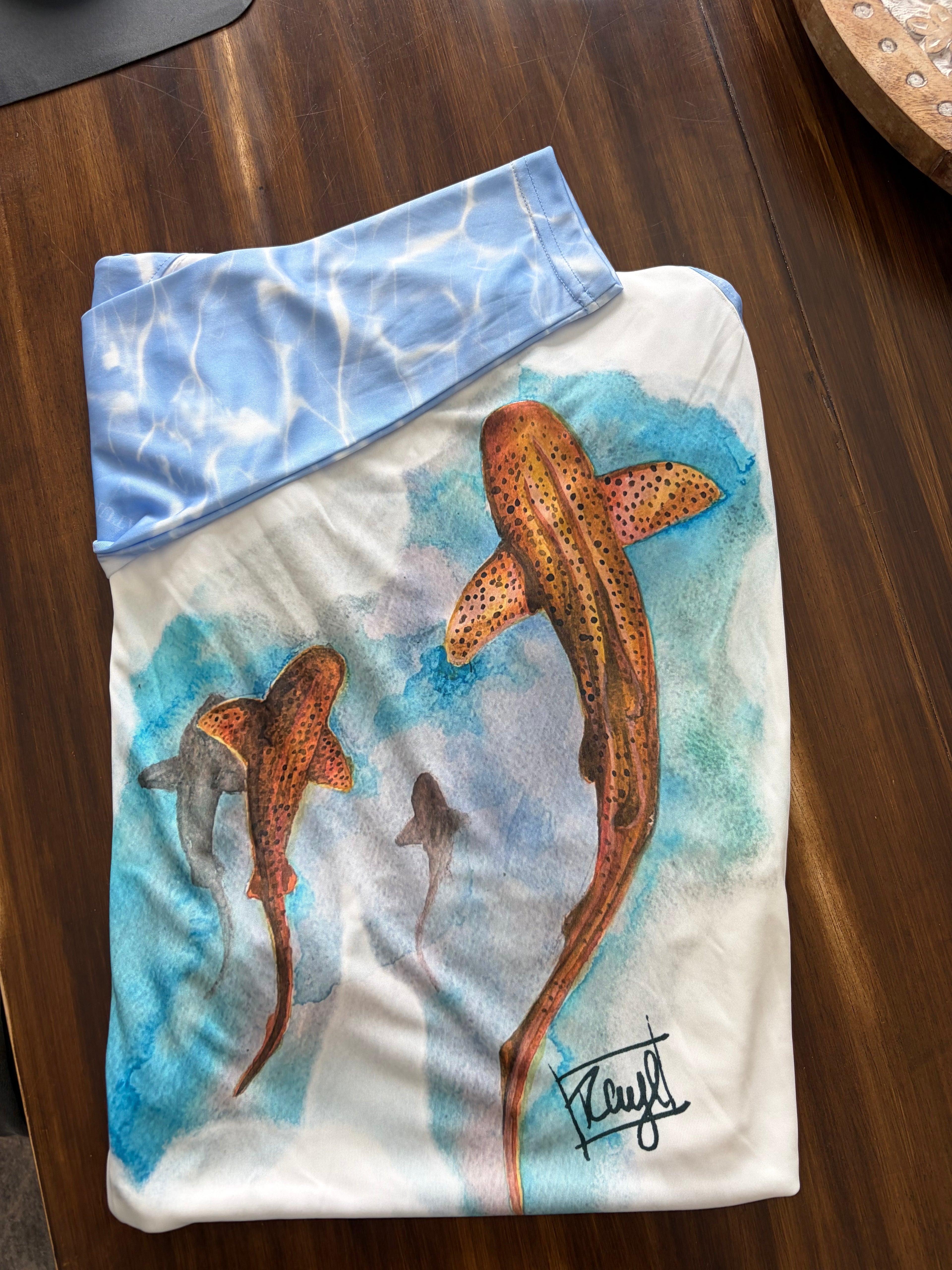 Leopard Sharks UPF50 performance shirt