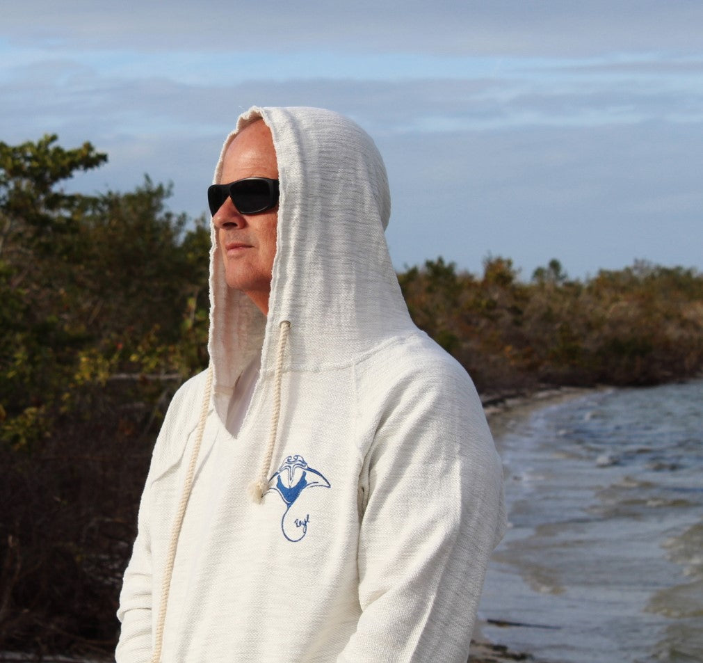 Raye Hoodie - Beach Comfort Blend with Embroidered Ray