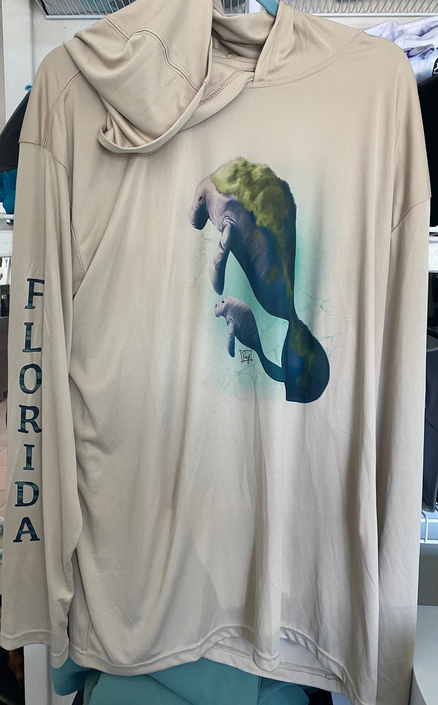 Hoodie Performance Florida Manatee-Raye&